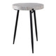 EV22173#21" Avondale Marble Accent Table, White