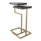 EV22230#S/2 22/25" Clarkdale Black Quartz Accent Tables