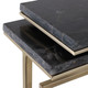 EV22230#S/2 22/25" Clarkdale Black Quartz Accent Tables