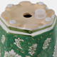 22236-01#S/2 6/8" Flower & Vine Chinoiserie Planters, Green