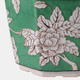 22236-02#S/2 10/12 Bird & Flower Chinoiserie Planters,green