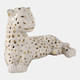 15878-02#10x6" Leopard Lying Down, White/gold