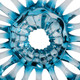 EV22254#Prescott Blue Burst Statuary