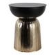 EV22268#18" Tusayan Black And Gold Accent Table