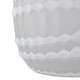EV22273-01#12" Warwick Small White Carved Glass Vase