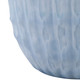EV22274-01#12" Warwick Small Blue Carved Glass Vase