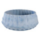 EV22275#12" Warwick Blue Carved Glass Bowl