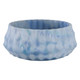 EV22275#12" Warwick Blue Carved Glass Bowl