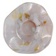EV22278#9" Scinder Amber Glass Bowl