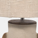 51279#Ecomix, 24" Organic Table Lamp, Ivory