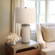 51279#Ecomix, 24" Organic Table Lamp, Ivory