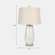 51304#28" Capiz Table Lamp Acrylic Base, Champagne