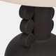 51309#30" Eared Totem Table Lamp, Black
