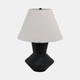 51332#23" Ribbed Totem Table Lamp, Black/white