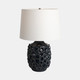 51333#25" Coastal Discs Table Lamp, Navy Blue