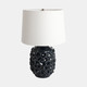 51333#25" Coastal Discs Table Lamp, Navy Blue
