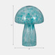 51336-02#11" Spotted Mushroom Lamp, Seafoam