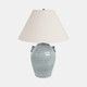 51340#24" Jug Table Lamp With Handles Tapered Shade,blue