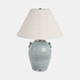 51340#24" Jug Table Lamp With Handles Tapered Shade,blue