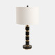51378-02#27x14" Stacked Marble Lamp With 2 Pulls, Black/gol