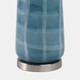 51402-02#29x17" Checkered Glass Table Lamp, Blue