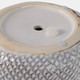 20246-04#10" Leaf Applique Woven Planter, White