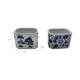 22301#S/2 5x4" Chinoiserie Pencil Cups, Blue/white