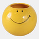 22304#4" Smiley Face Pencil Cup, Yellow
