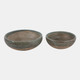20347-01#S/2 12/15" Bowls, Green/brown
