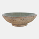 22297#12"  2-tone Bowl, Green/brown