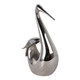 EV22285#11" Bowling Swan Statuary, Silver