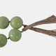 20794-04#40'' Swirled 2" Resin Beaded Garland, Sage Green
