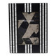 22327#4x6 Ridged Stripes Photo Frame, Black/ivory