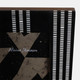 22327#4x6 Ridged Stripes Photo Frame, Black/ivory