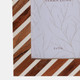 22330#5x7 Diagonal Lines Photo Frame, Natural/ivory