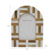 22333#4x6 Wood Inlay Photo Frame, Ivory/natural