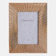22335#4x6 Wood Starburst Photo Frame, Natural