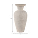 22359#24x11" Terracotta Floor Vase, White