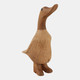 22360#8x4" Natural Wood Duck In Boots, Brown