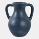 18702-10#11x9" Terracotta Jug Vase With Handles, Blue