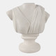22387#16x15" Paper Mache Bust, Ivory