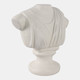 22387#16x15" Paper Mache Bust, Ivory