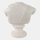22387#16x15" Paper Mache Bust, Ivory