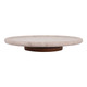 EV22366#Gedor Small Marble Lazy Susan Tray