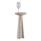 EV22379#Debir Beige Marble Accent Table