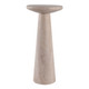 EV22379#Debir Beige Marble Accent Table