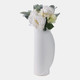 22404-03#18x7" Wrap Around Vase, White