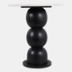 22405#20x18" Bubble Base Marble Top Accent Table,wht/blk