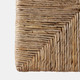 22424#18x18" Rattan Square Ottoman, Natural