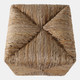 22424#18x18" Rattan Square Ottoman, Natural